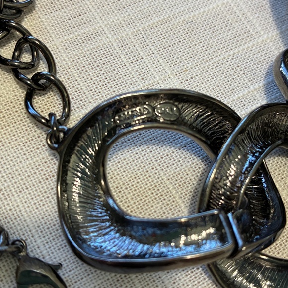 Kenneth J Lane Statement Chunky Links Vintage Necklace - Picture 7 of 7